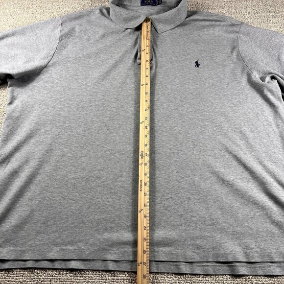 Polo Ralph Lauren Logo Polo Shirt Gray Men’s Size 4XB - Picture 4 of 8